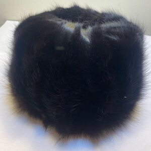 Black Mink Fur Hat